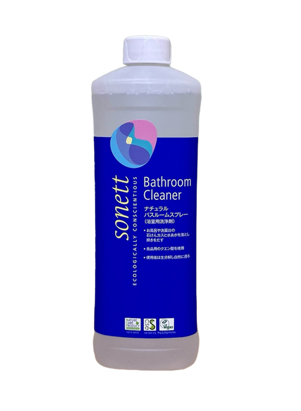 ナチュラルバスルームスプレー (浴室用洗浄剤) 500ml 無香料 ~オーガニック~【sonett(ソネット)】